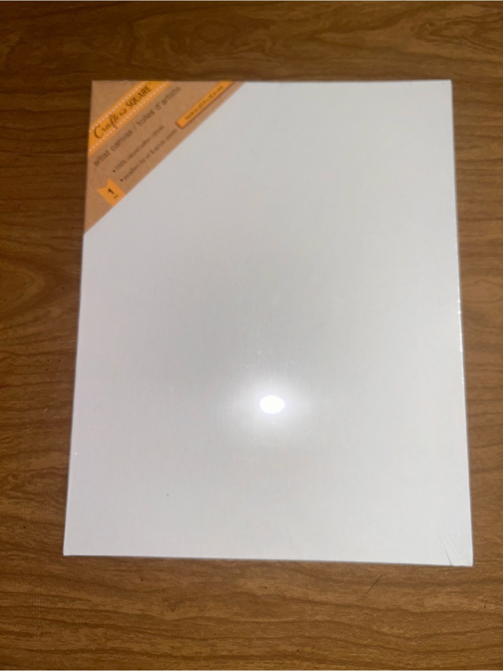 Craft White & Gold Canvas Panel
